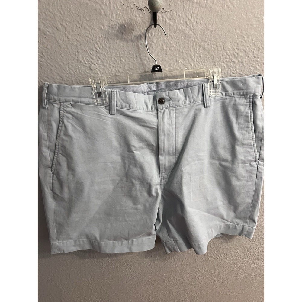 Polo Ralph Lauren Mens Blue Chino Shorts Size 40 Flat Front Inseam 7 Inches